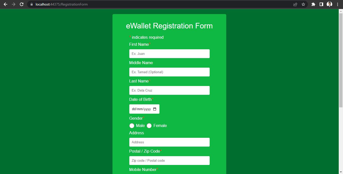 Simple E-wallet System Image